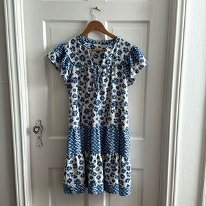 VOY Blue Floral Dress